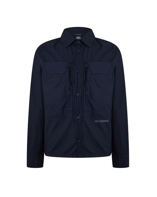 C P Company Blue Cp Overshirt Sn42 for men