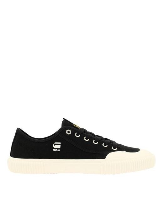 G-Star RAW Black Noril Canvas Low Trainers for men