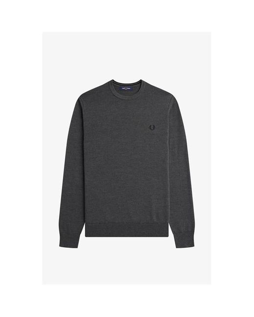 Fred Perry Black Classic Jumper for men