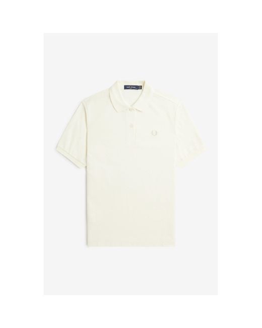 Fred Perry White Fred Tipped Polo Ld42