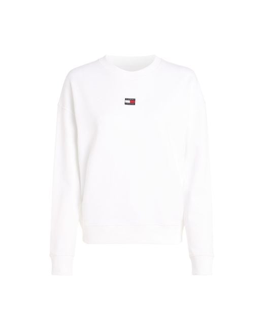 Tommy Hilfiger White Tjw Bxy Xs Badge Crew