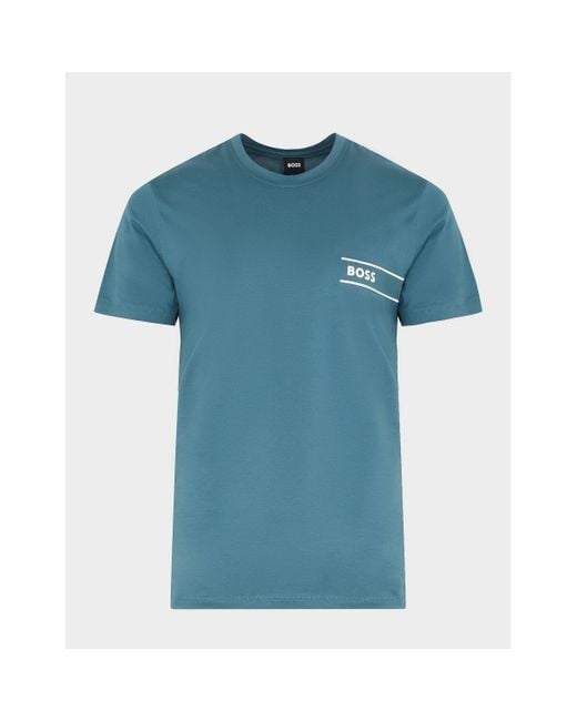 Boss Blue Hugo Round Neck 24 T-shirt for men