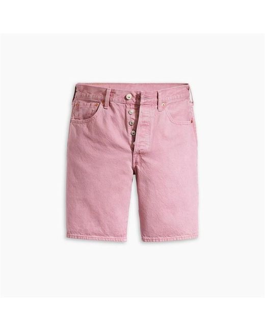Levi's Pink 501 Hemmed Shorts for men