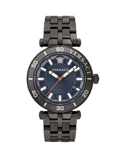 Versace Black Sport Stainless Steel Luxury Analogue Quartz Watch
