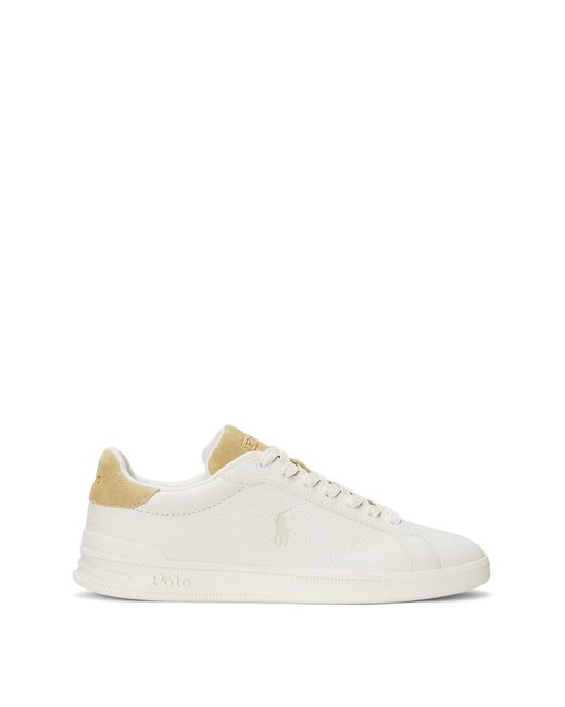 Polo Ralph Lauren White Heritage Court Ll Trainers for men