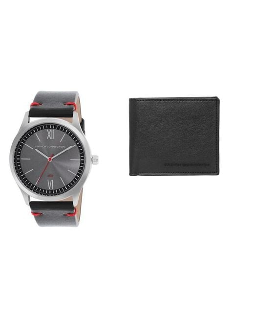 French Connection Black Fc Analog Watch Sn99 for men