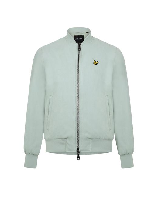 Lyle & Scott Green Suedette Bmbr for men