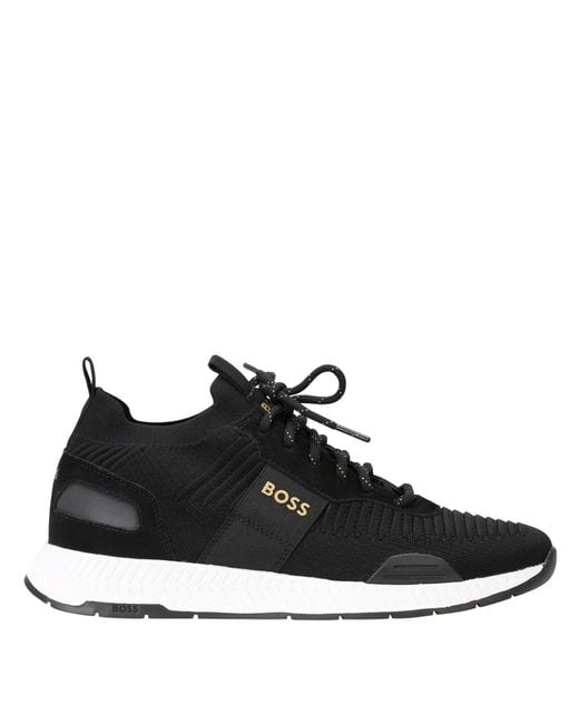 Boss Black Titanium Runn Knit Trainers for men