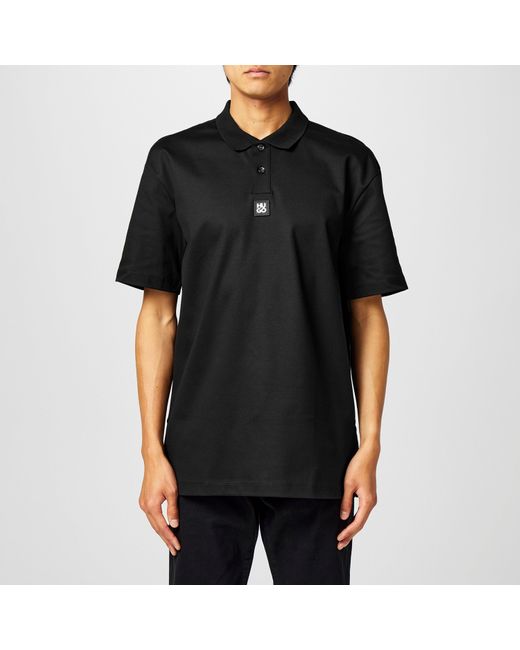 HUGO Black Deabono Polo Shirt for men