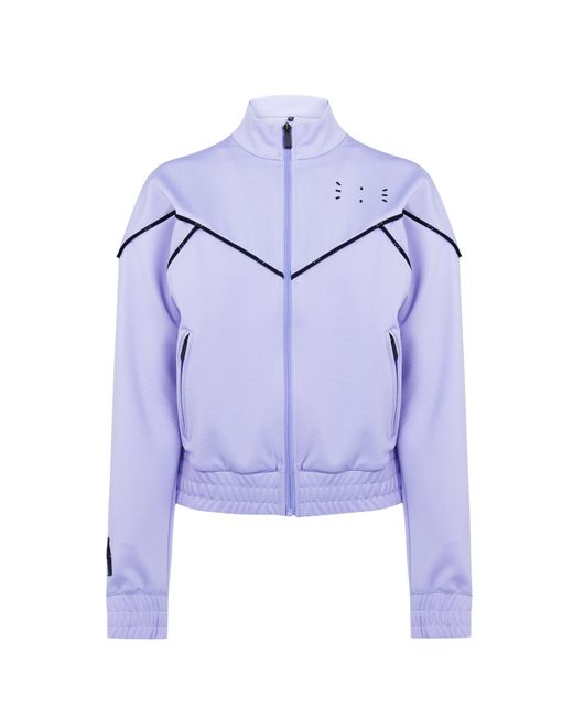 McQ Alexander McQueen Blue Ic0 Crop Track Jacket