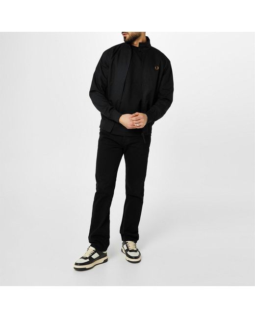 Fred Perry Black Harrington Jacket for men