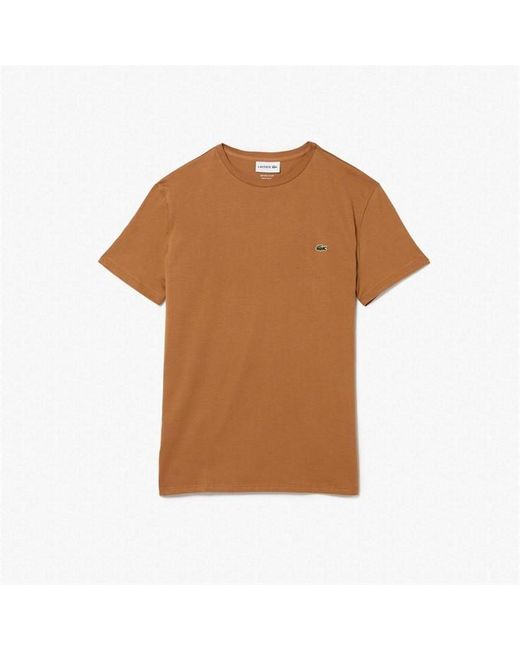 Lacoste Brown Pima T Shirt for men