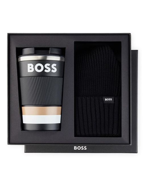 Boss Black Mug-beanie Set Sn41 for men
