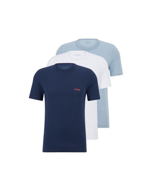 HUGO Blue 3 Pack Of Pyjama T-shirts for men
