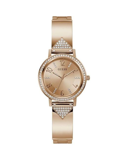 Guess Metallic Ladies Tri Luxe Rose Gold Watch Gw0474l3