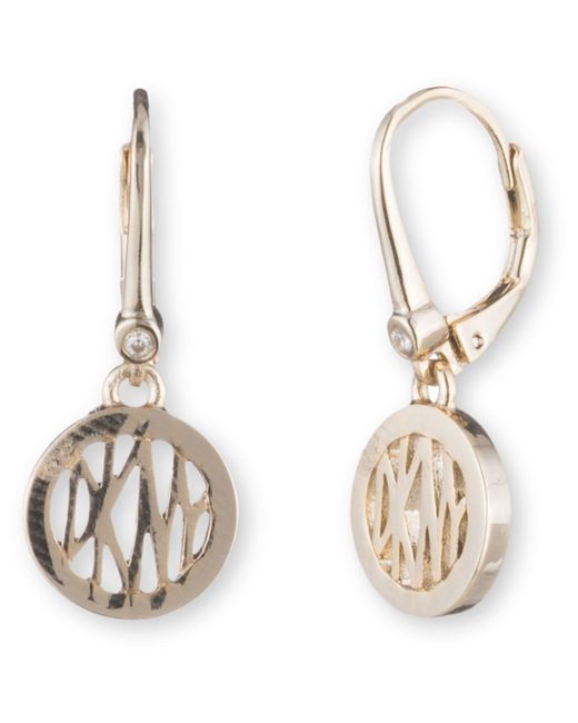 DKNY Metallic Jwl Drop Earing