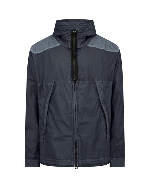 C P Company Blue 50 Fili Gum Mixed goggle Jacket for men