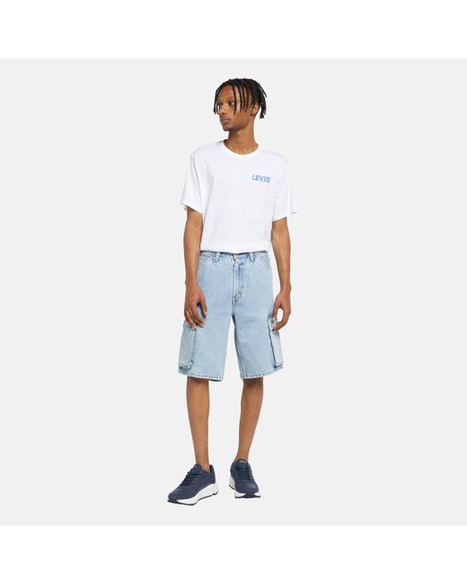 Levi's Blue 478 Baggy Cargo Shorts My Pock for men