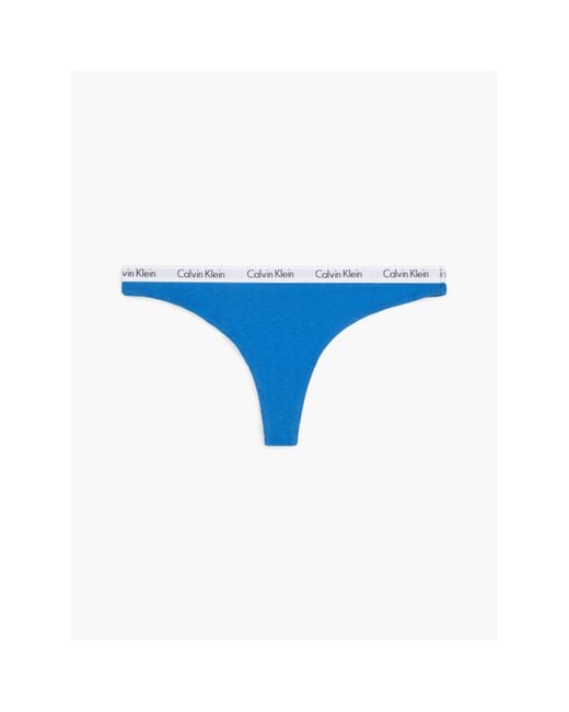 Calvin Klein Blue Calvin Klein Carousel Thong