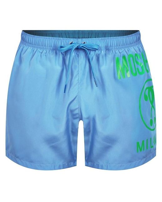 Moschino Blue Question Mark Swim Shorts for men