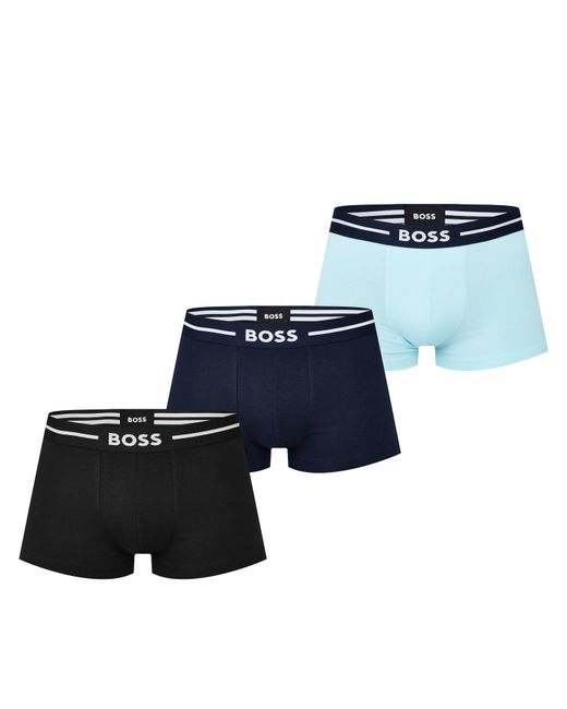 Boss Blue Boss 3 Pack Bold Boxer Shorts for men