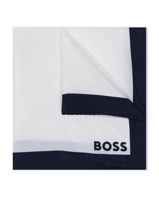 Boss Blue Hbb Pocket Sq 222 Sn34 for men