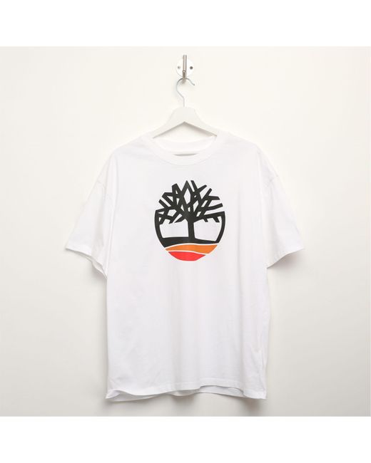 Timberland White Ek+ Tree Logo Tee for men