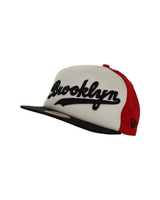 KTZ Multicolor Cotton Mark Brooklyn Dodgers Cap for men