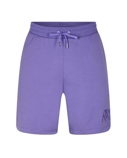 Armani Exchange Blue Outline Shorts for men
