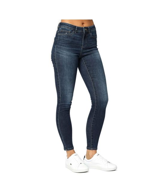 ONLY Blue Wauw Mid Rise Skinny Jeans