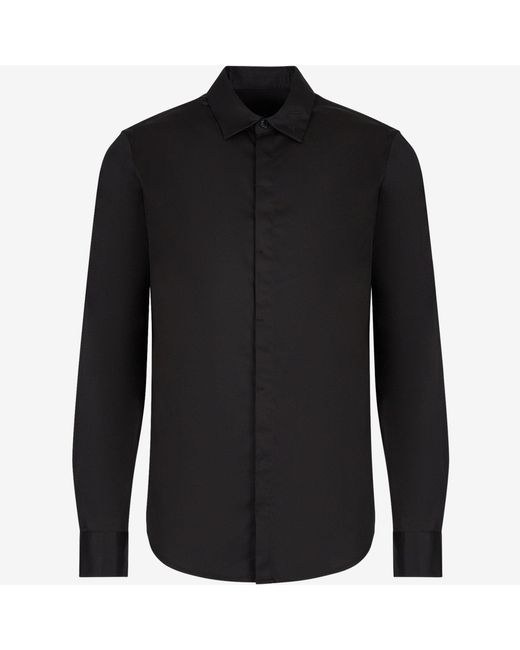 ARMANI EXCHANGE Black Camicia for men