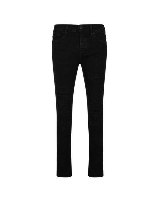 True Religion Black Rocco Slim Jeans for men