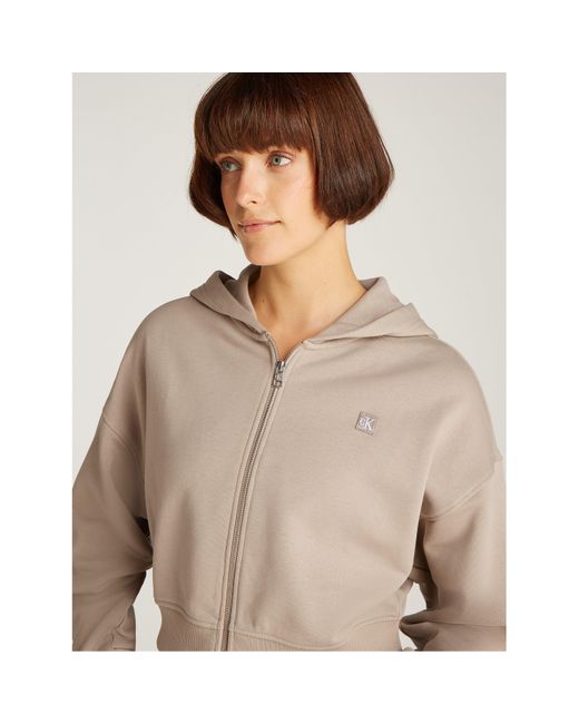 Calvin klein embroidered logo sweatshirt hotsell