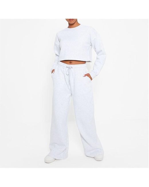 I Saw It First White Ultimate Wide Leg Joggers