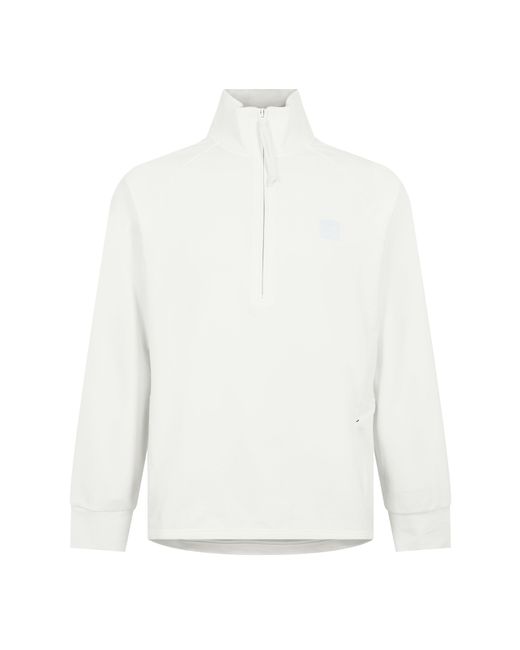 CP COMPANY METROPOLIS White 1/2 Quarter Zip Sweatshirt for men