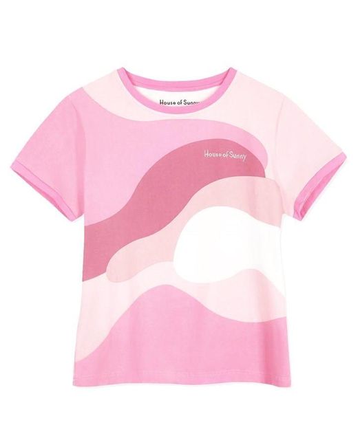 House Of Sunny Pink Paris Landscape T-shirt