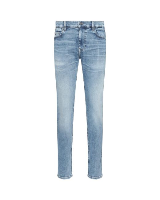 Boss Blue Delaware Slim Jeans for men