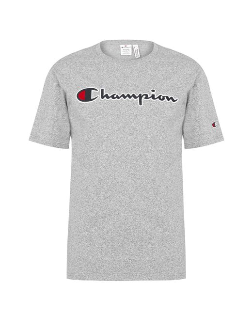 Champion Gray Chest Logo T Shirt for men