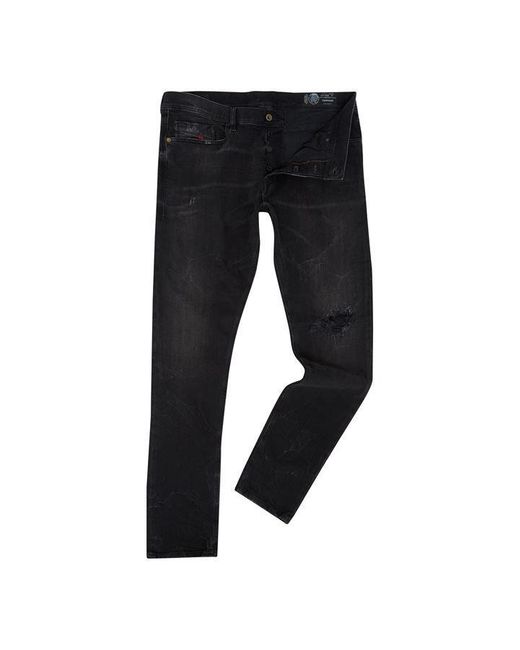 DIESEL Black Tepphar Tj Jeans for men