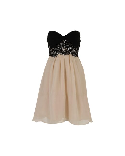 Little Mistress Brown Little Bandeau Prom Dress