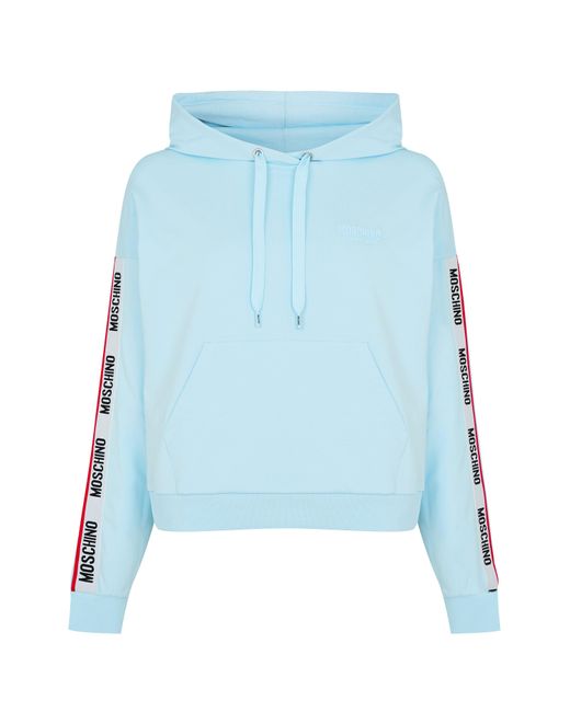 Moschino Blue Moschino Tape Hoodie