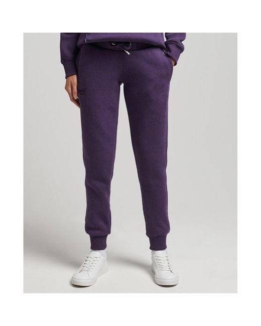 Superdry Purple Logo Jogging Pants