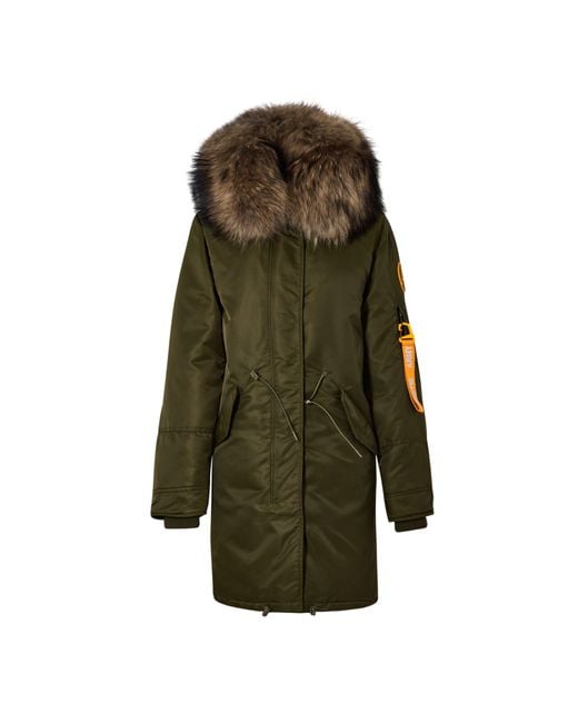 ARCTIC ARMY Green Classic Parka Sn24 for men