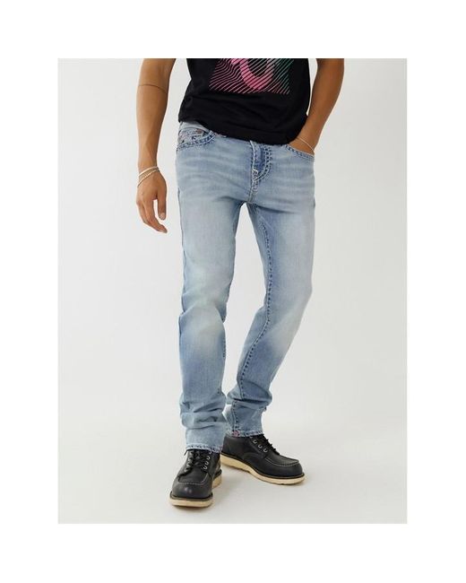 True Religion Blue Rocco Skinny Denim Jeans for men