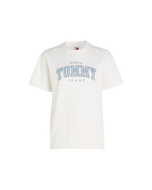 Tommy Hilfiger White Tj Varsity Tee