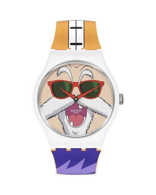 Swatch White Swtch Kmsnnn Drgn Bll