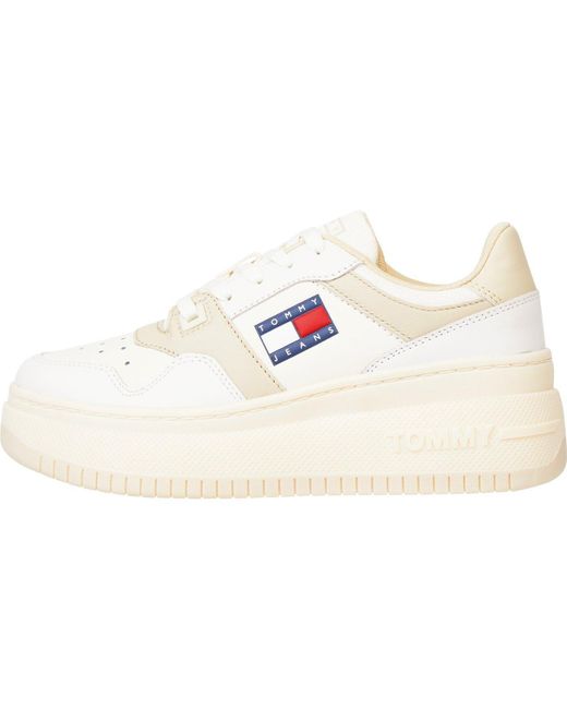 Tommy Hilfiger White Retro Basket Flatf