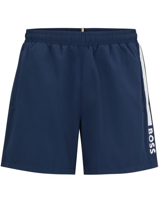 Boss Blue Dolphin Swim Shorts for men