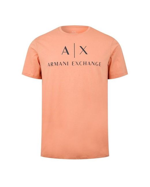 Armani Exchange Orange Logo T-shirt for men
