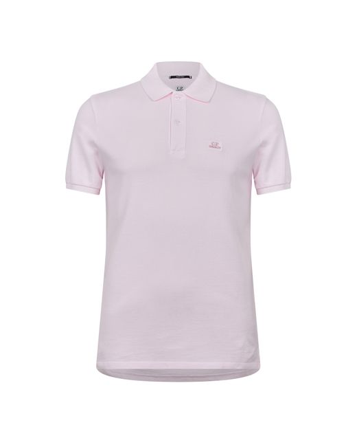 C P Company Purple Resist Dyed Polo Shirt for men